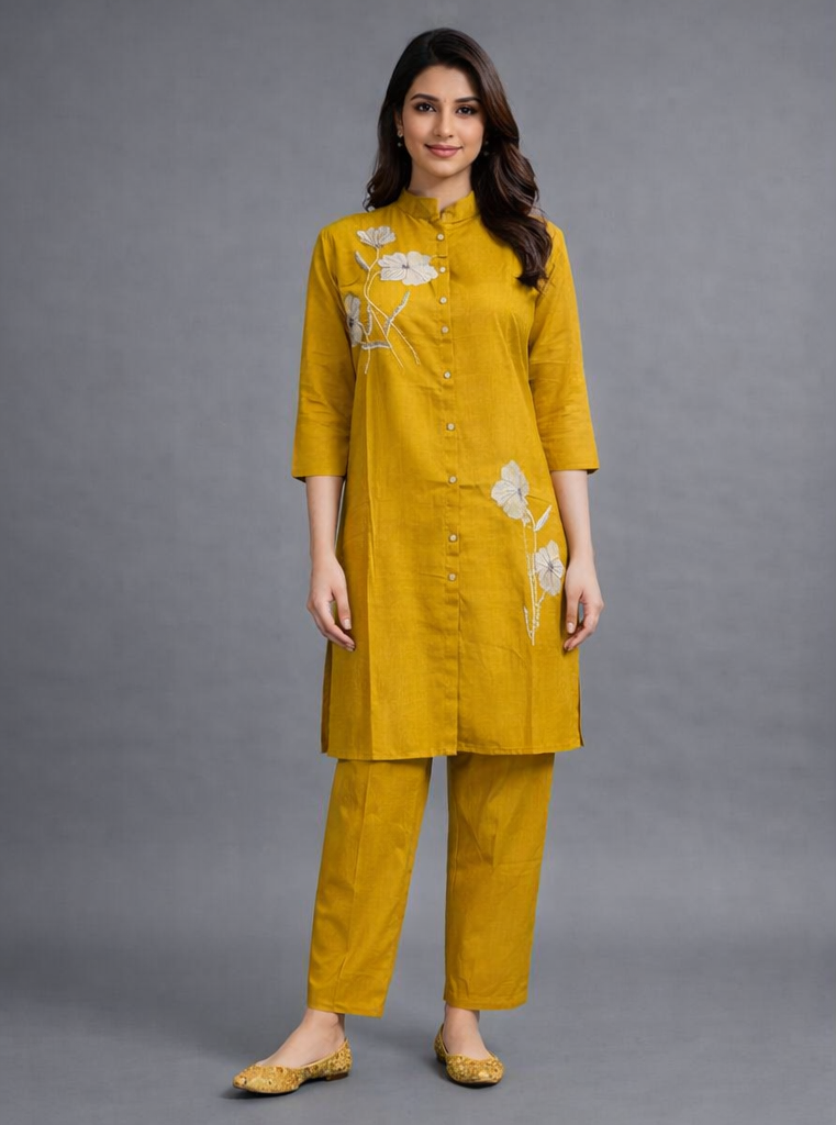 Festive Wear Yellow Co ord Set