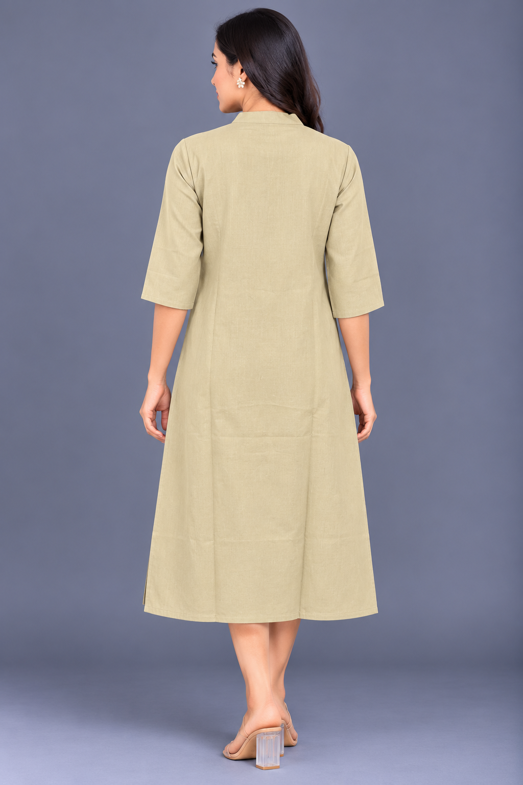 Beige cotton A-Line Suit · FRBE1