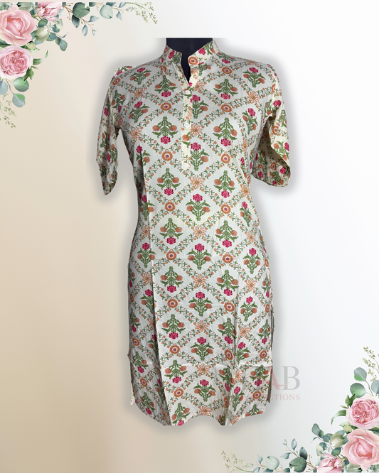 Daily Wear Beige Kurti - HAB Collections