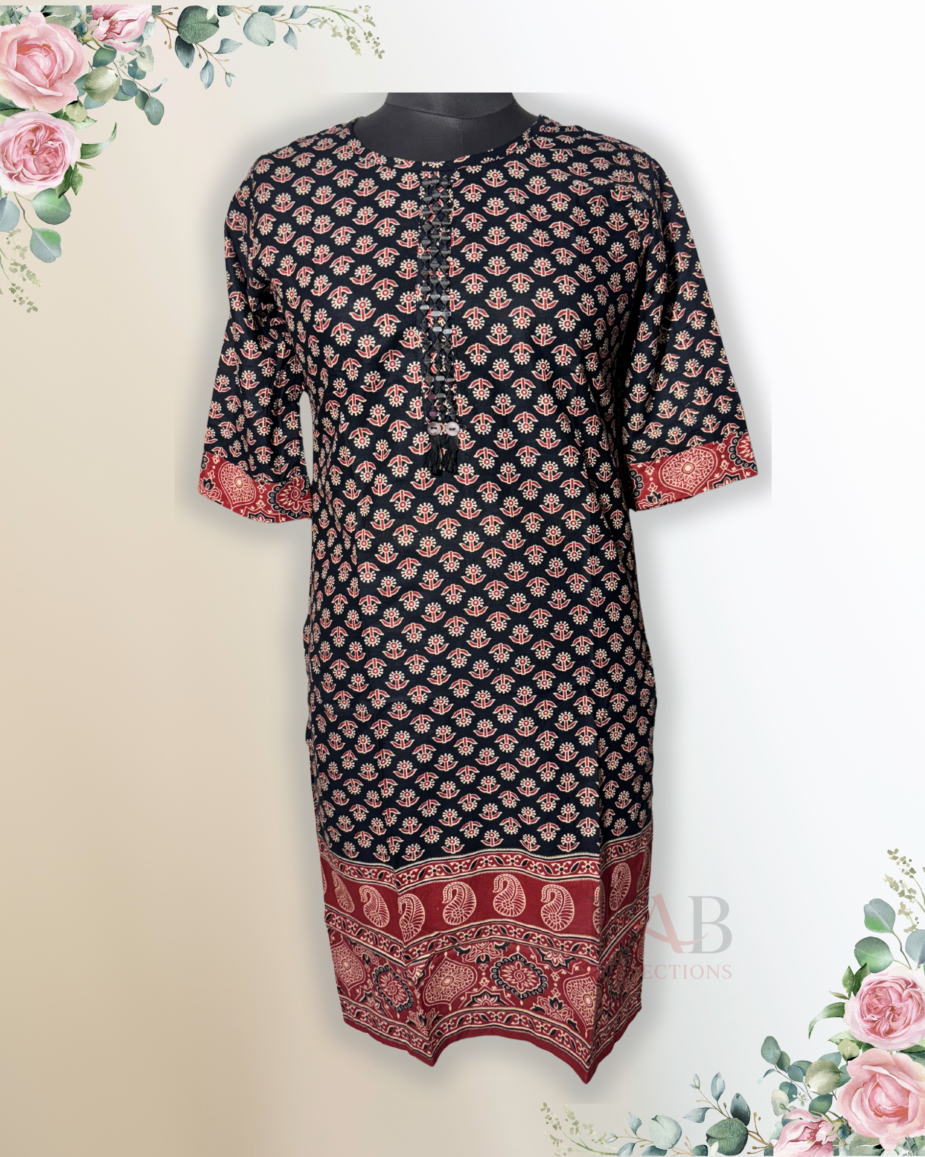 Daily Wear Black Kurti - HAB Collections
