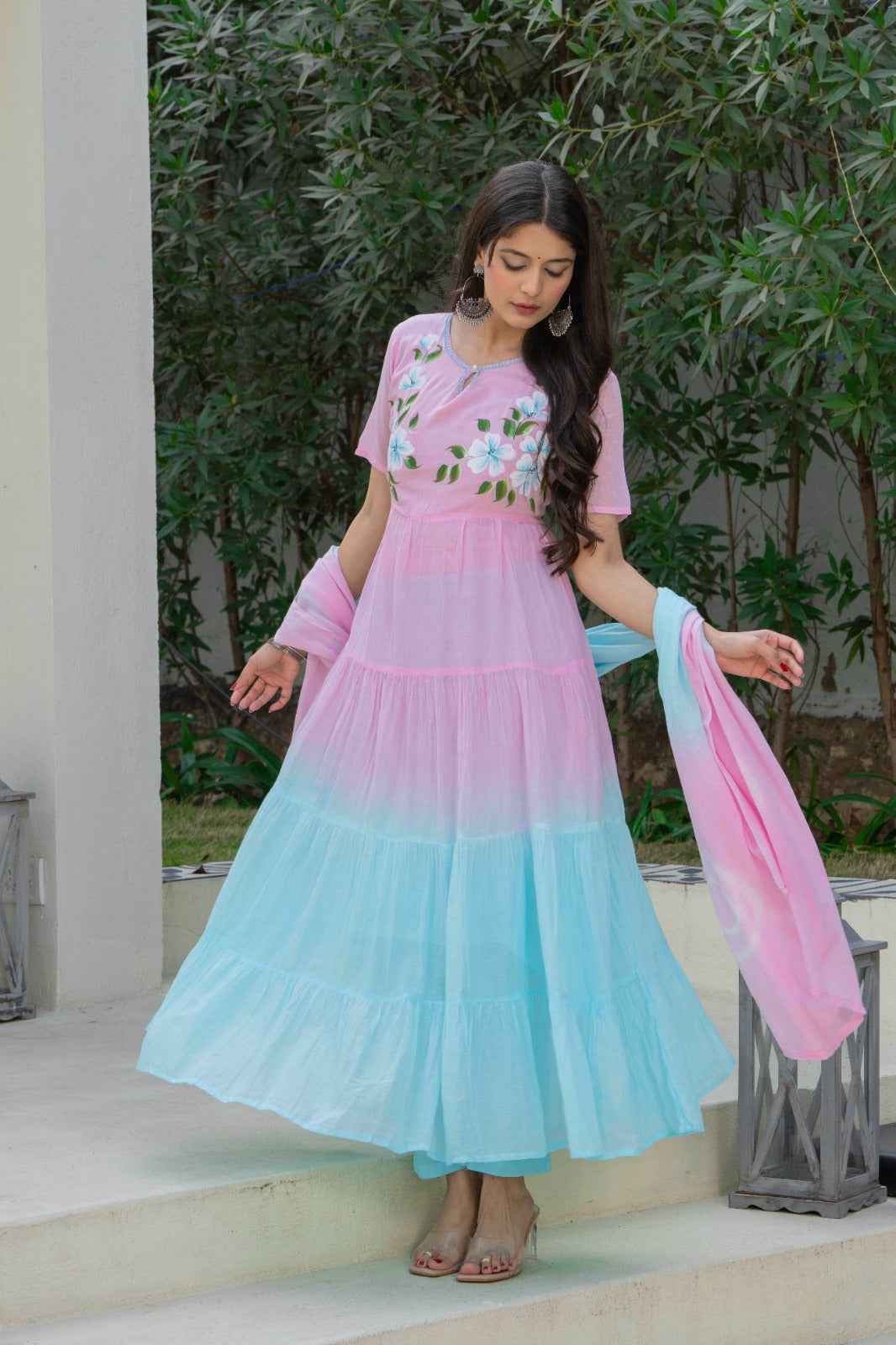 Daily Wear Pink Cotton Kurta Set