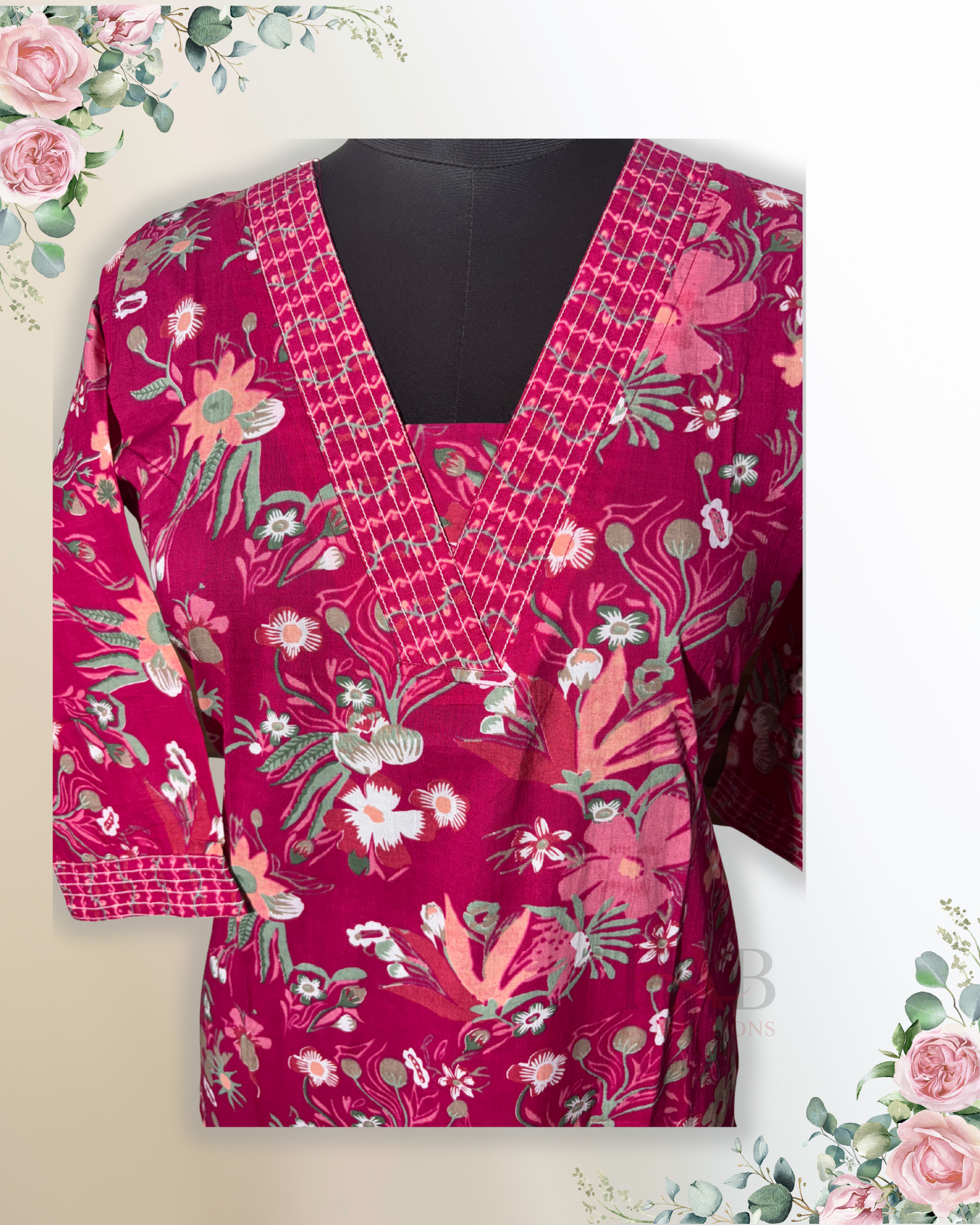 Daily Wear Pink Kurti - HAB Collections